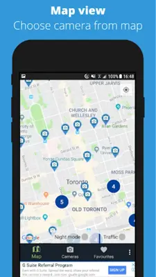 Toronto Traffic Cameras android App screenshot 1